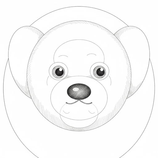 Line Art portrait of Charlie